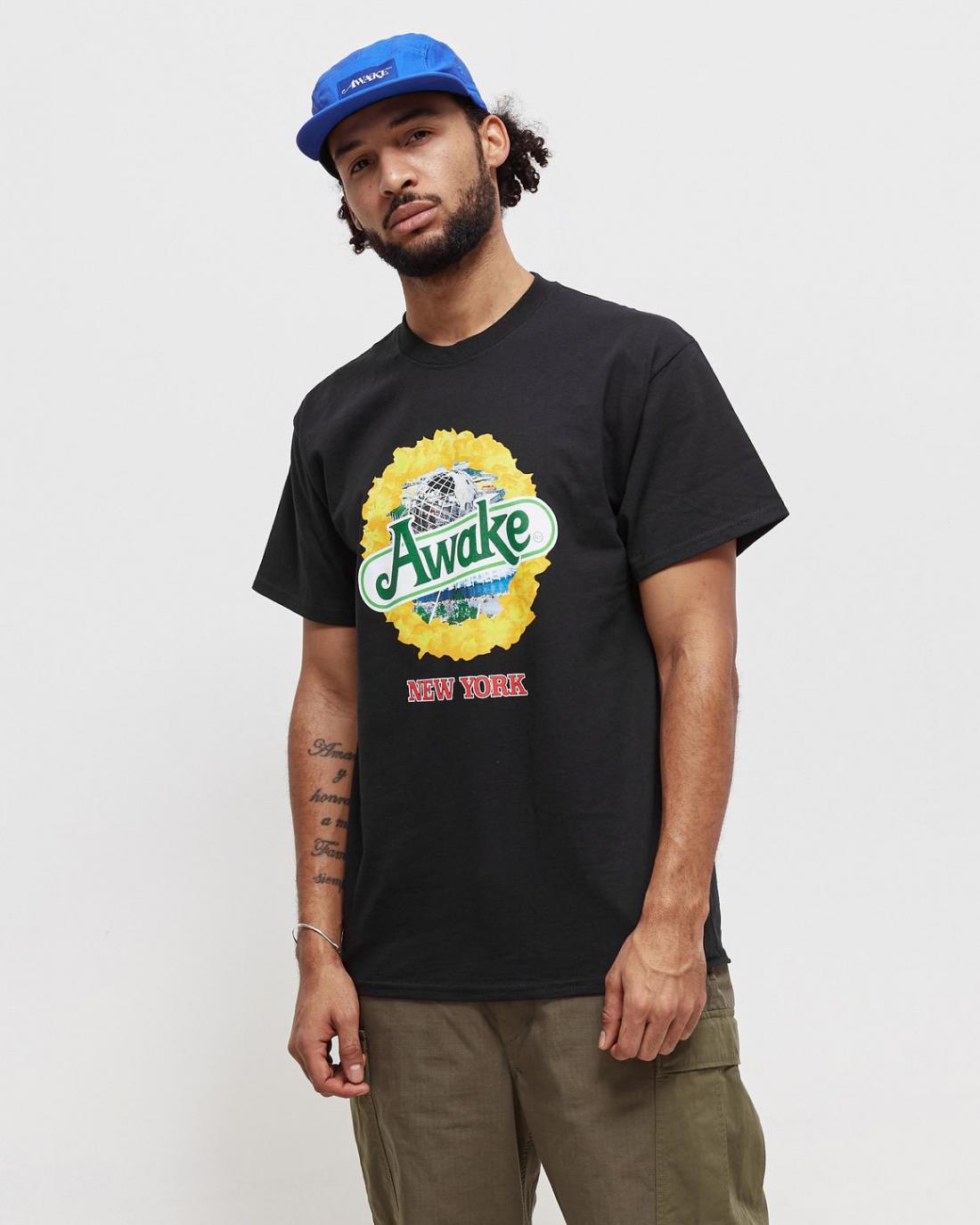 Футболка Awake Strawberry Kiwi T-shirt Black