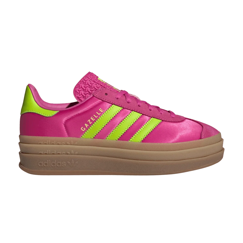 Krossovki-adidas-Wmns-Gazelle-Bold-Lucid-Fuchsia-Solar-Slime-Satin
