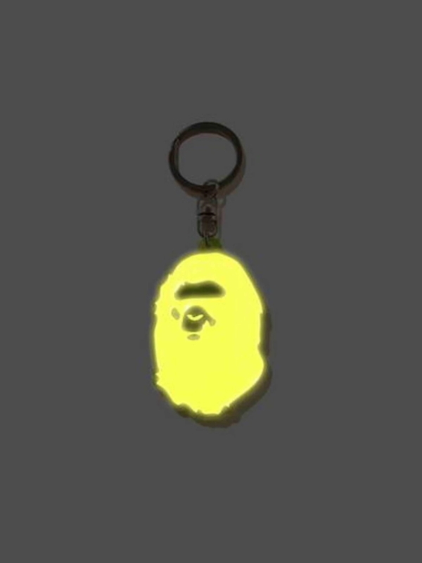 Брелок для ключей BAPE Ape Head Reflective Keychain (FW20) Yellow