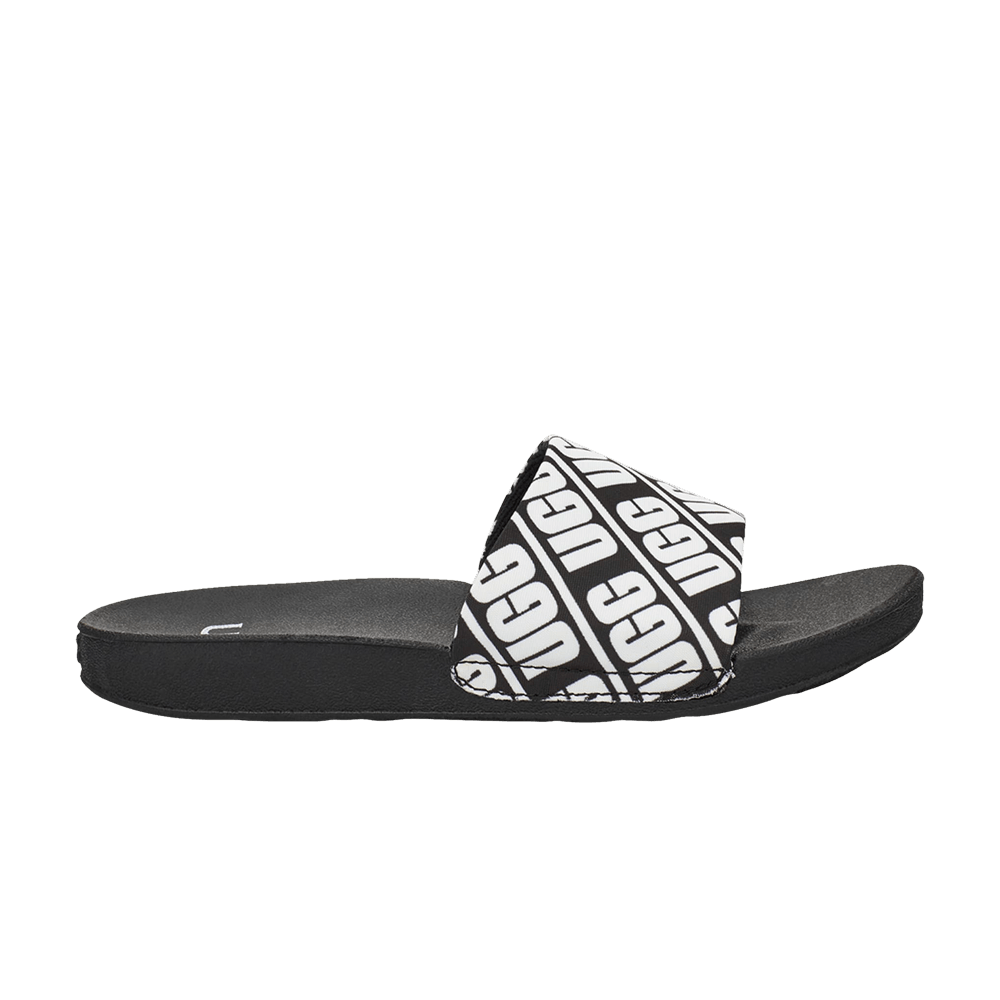 Кроссовки UGG Beach Slide Kids 'Repeat Graphic - Black White'