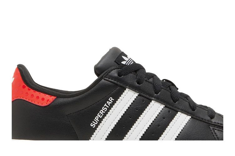 Кроссовки LEGO x adidas Superstar Big Kid 'Core Black Red'