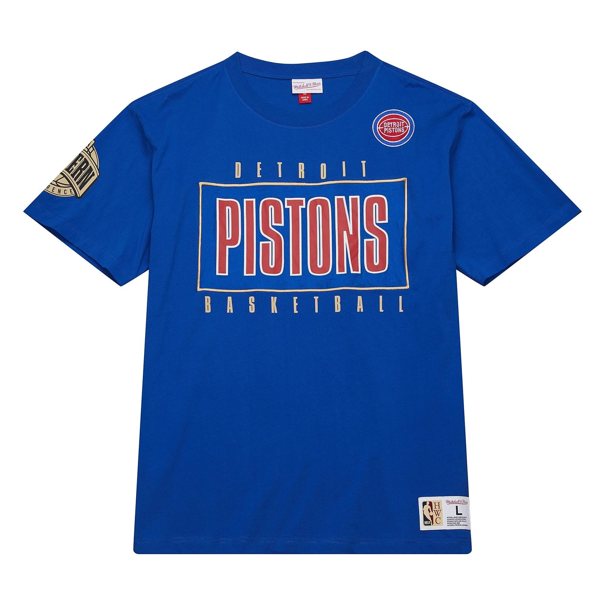 Футболка Mitchell & Ness Team OG 2.0 Premium SS Vintage Logo Detroit Pistons T-Shirt