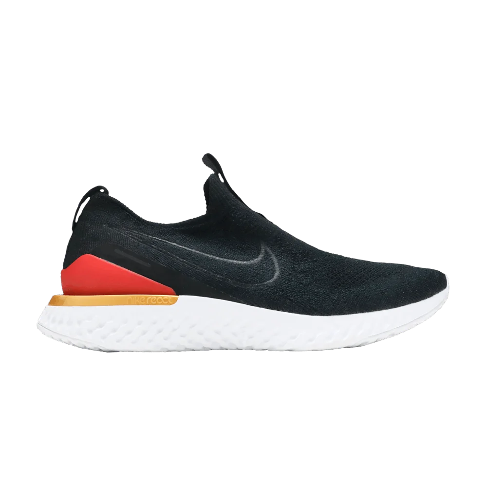 Кроссовки Nike Wmns Epic Phantom React Flyknit 'Black University Red'