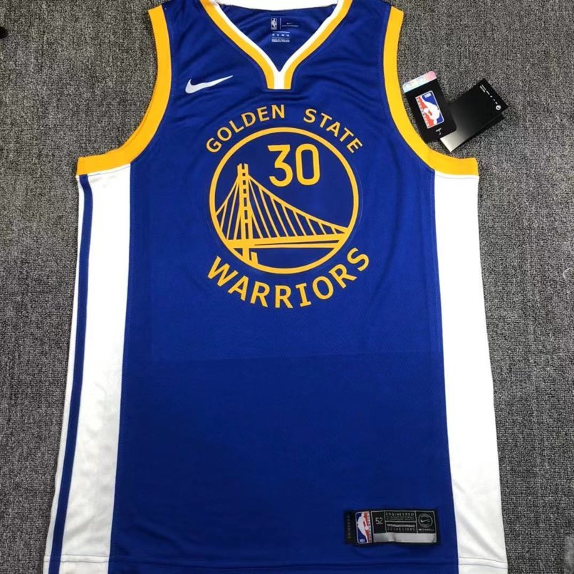 Баскетбольная джерси 2019-20 Warriors Stephen Curry #30 Royal Icon