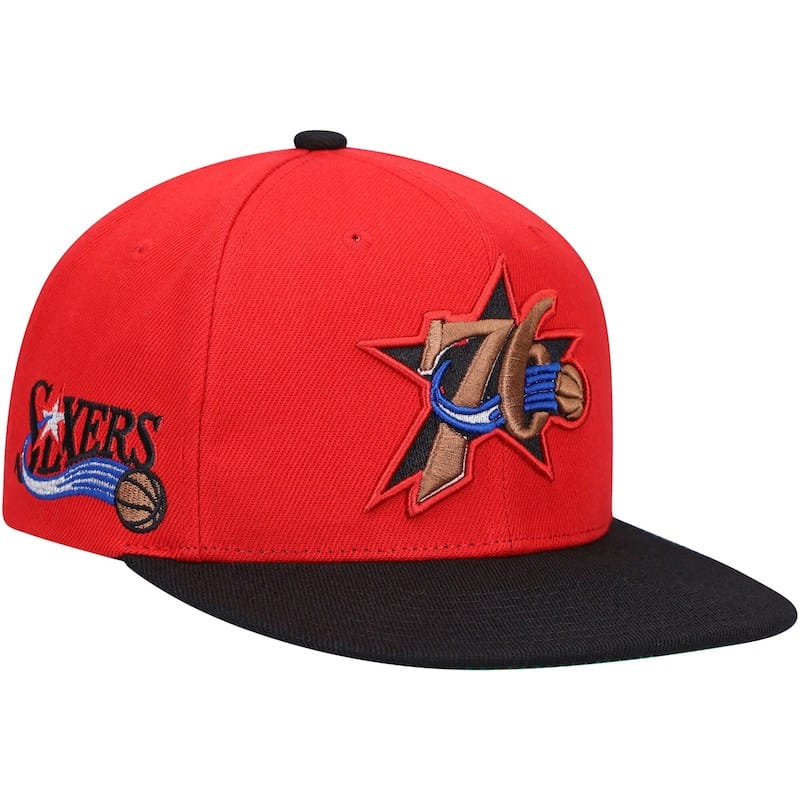 Mens-Mitchell-Ness-Royal-Philadelphia-76ers-Hardwood-Classics-XL-Wordmark-Snapback-Hat-5