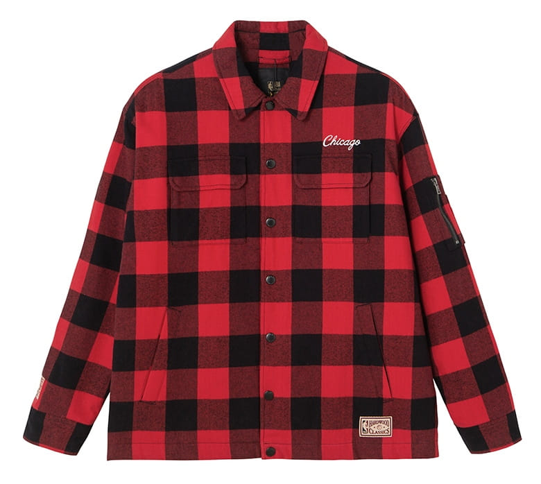Рубашка 2020 Chicago Bulls Cotton Check Shirt