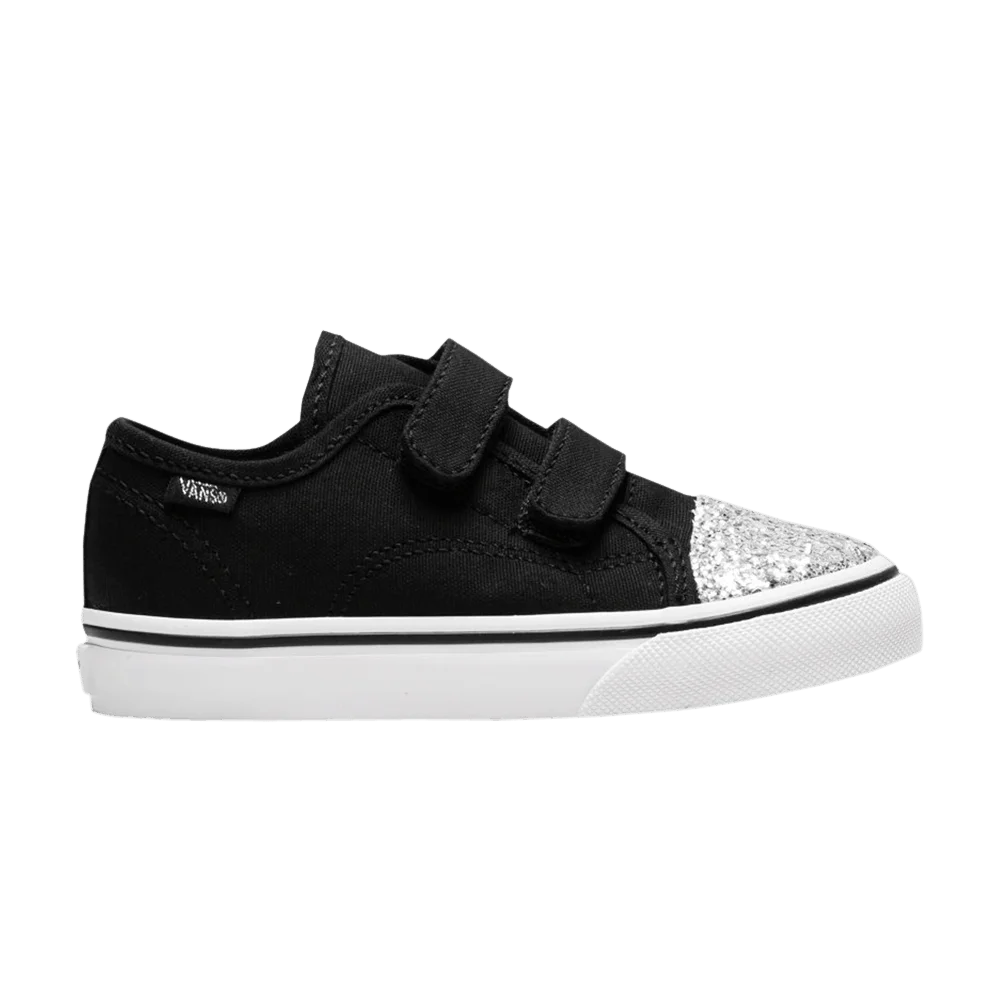Кроссовки Vans Style 23 V Toddler 'Glitter Toe - Black'