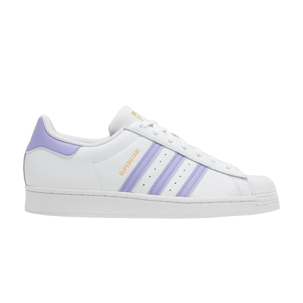 Кроссовки Adidas Superstar 'White Light Purple'