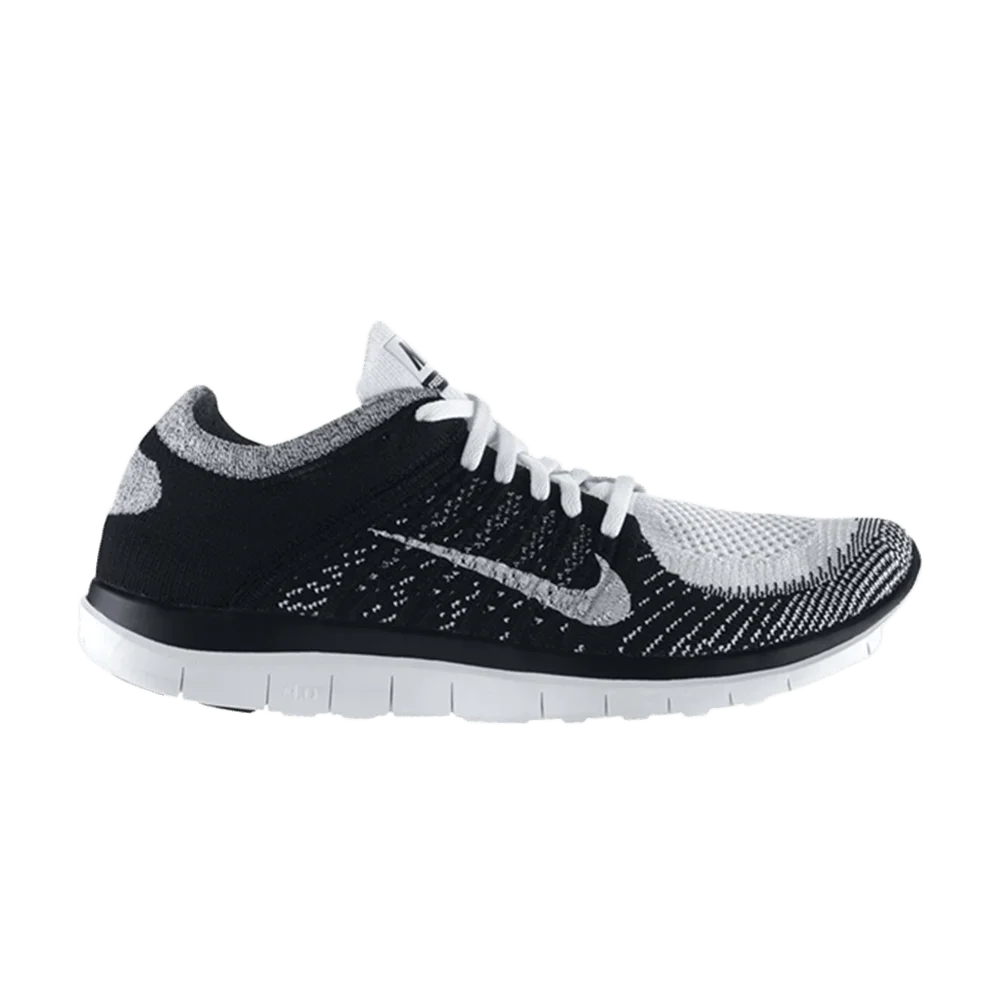 Krossovki-Nike-Free-4.0-Flyknit-White-Black