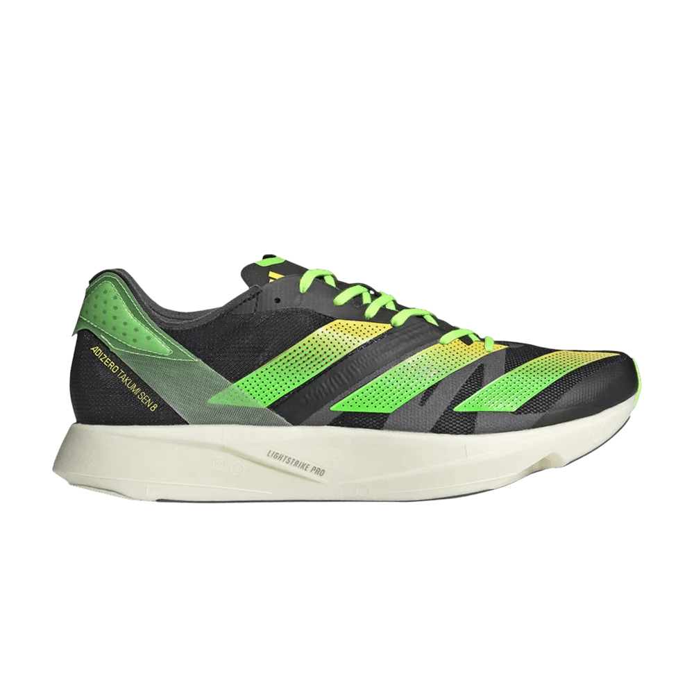 Krossovki-Adidas-Adizero-Takumi-Sen-8-Black-Solar-Green