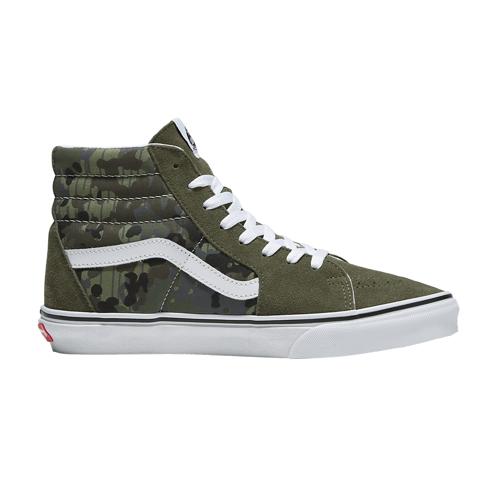 Кроссовки Vans Sk8-Hi 'Rain Camo Green'