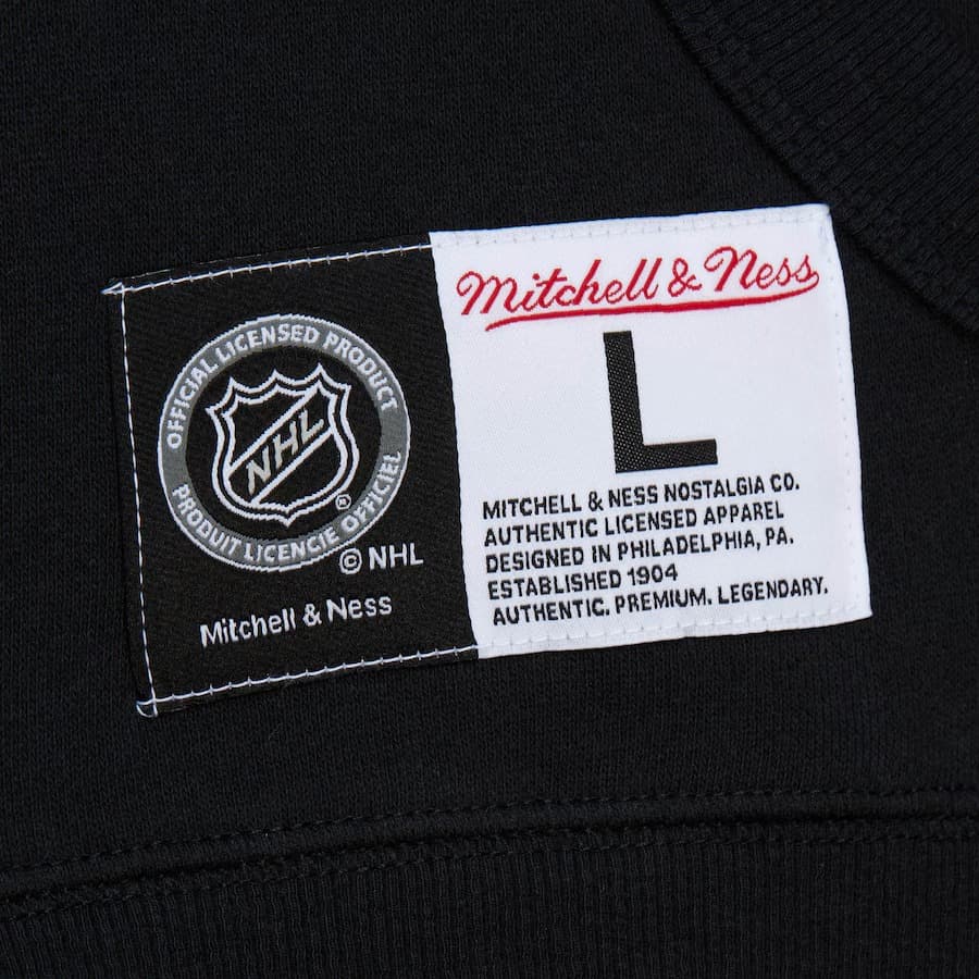 Худи Mitchell & Ness Black Philadelphia Flyers Game Time Fleece Pullover Hoodie