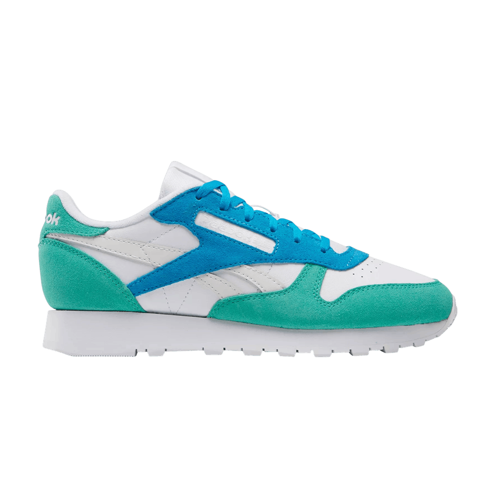 Кроссовки Reebok Wmns Classic Leather 'White Unleashed Green'