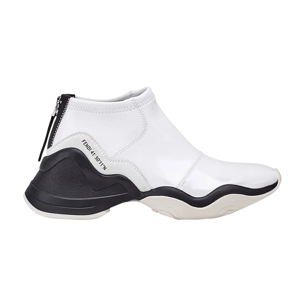 Кроссовки Fendi Wmns FFluid High 'Glossy White'