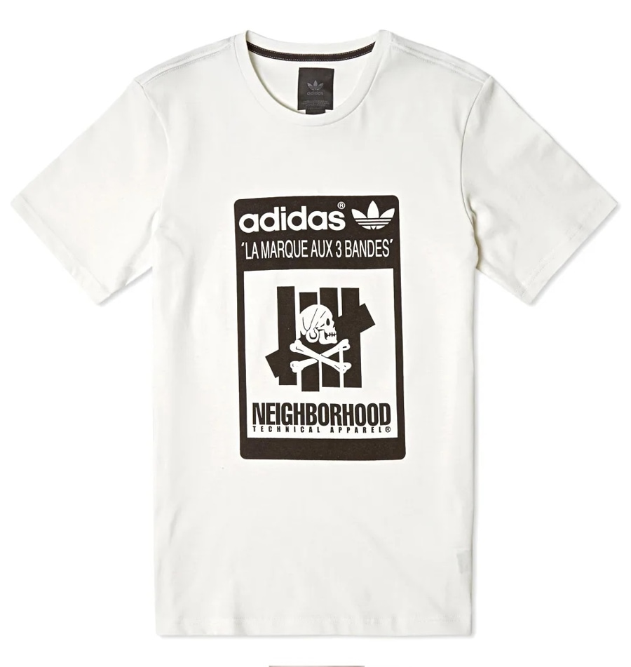 Футболка adidas Neighborhood Undefeated Logo Tee White