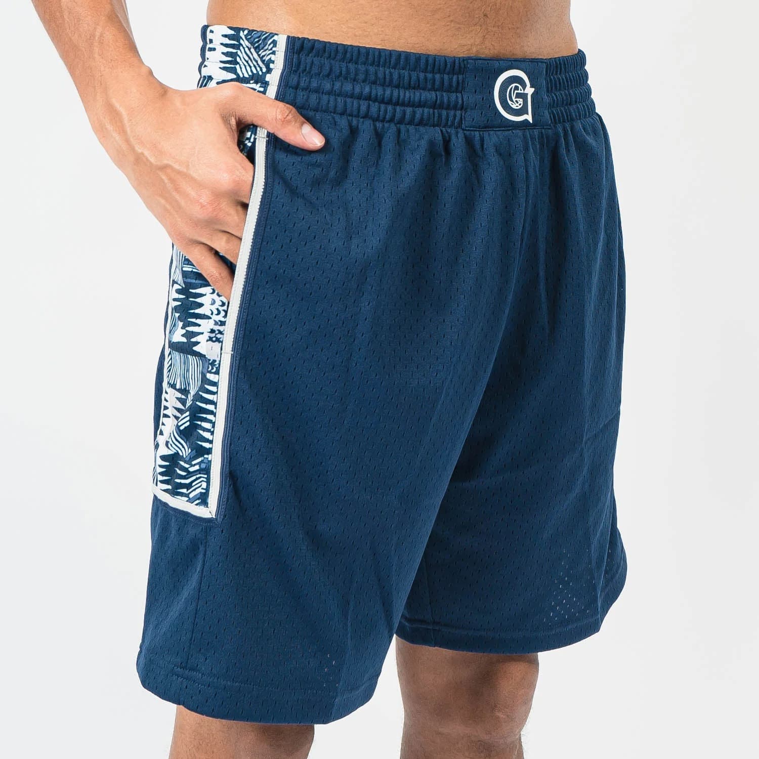 Mitchell-Ness-Georgetown-Hoyas-1995-96-Hardwood-Classics-Throwback-Swingman-NCAA-Shorts