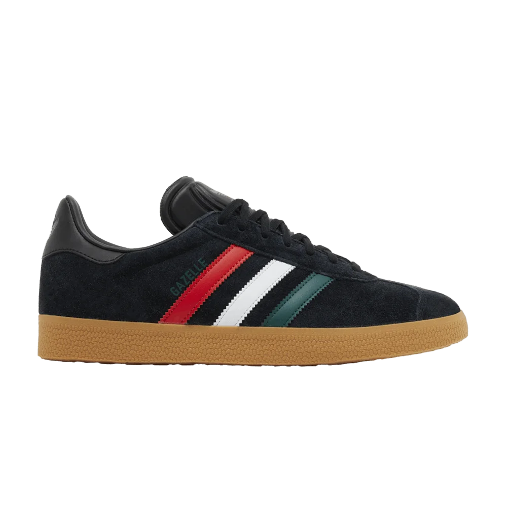 Krossovki-adidas-Gazelle-Black-Scarlet-Green