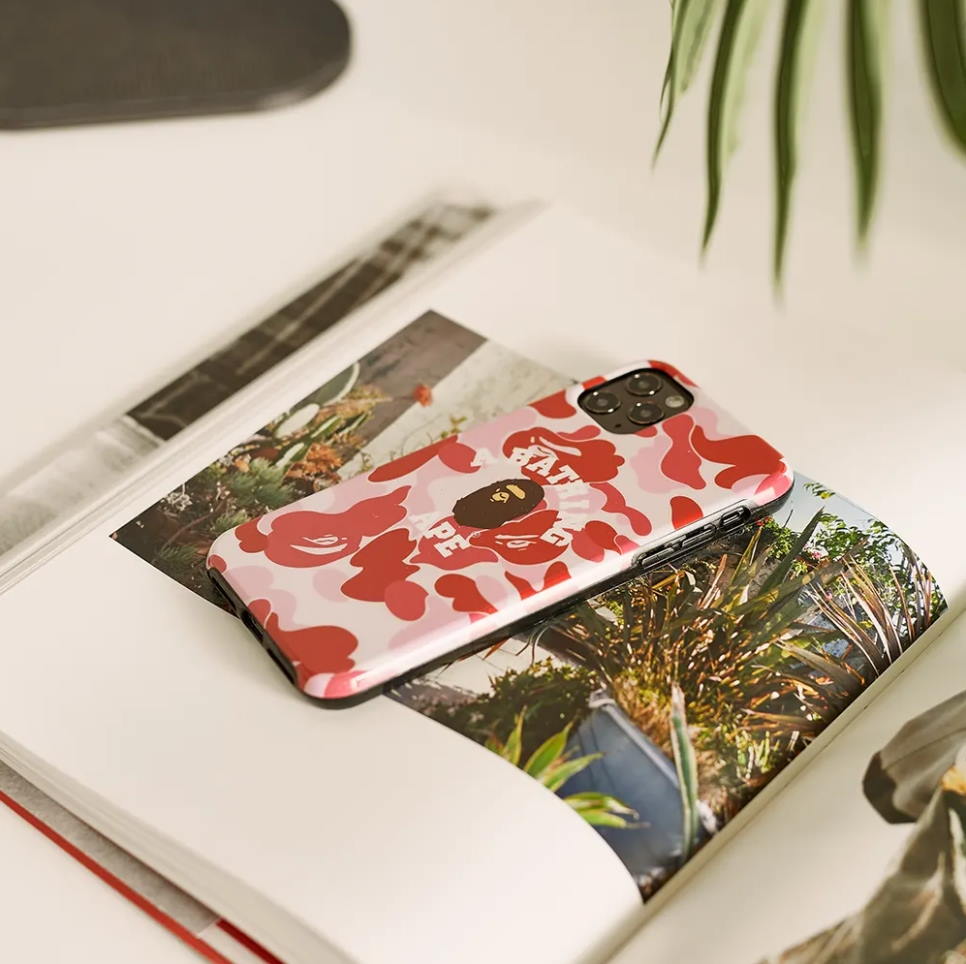 Защитный чехол BAPE ABC Camo College iPhone 11 Pro Max Case Pink