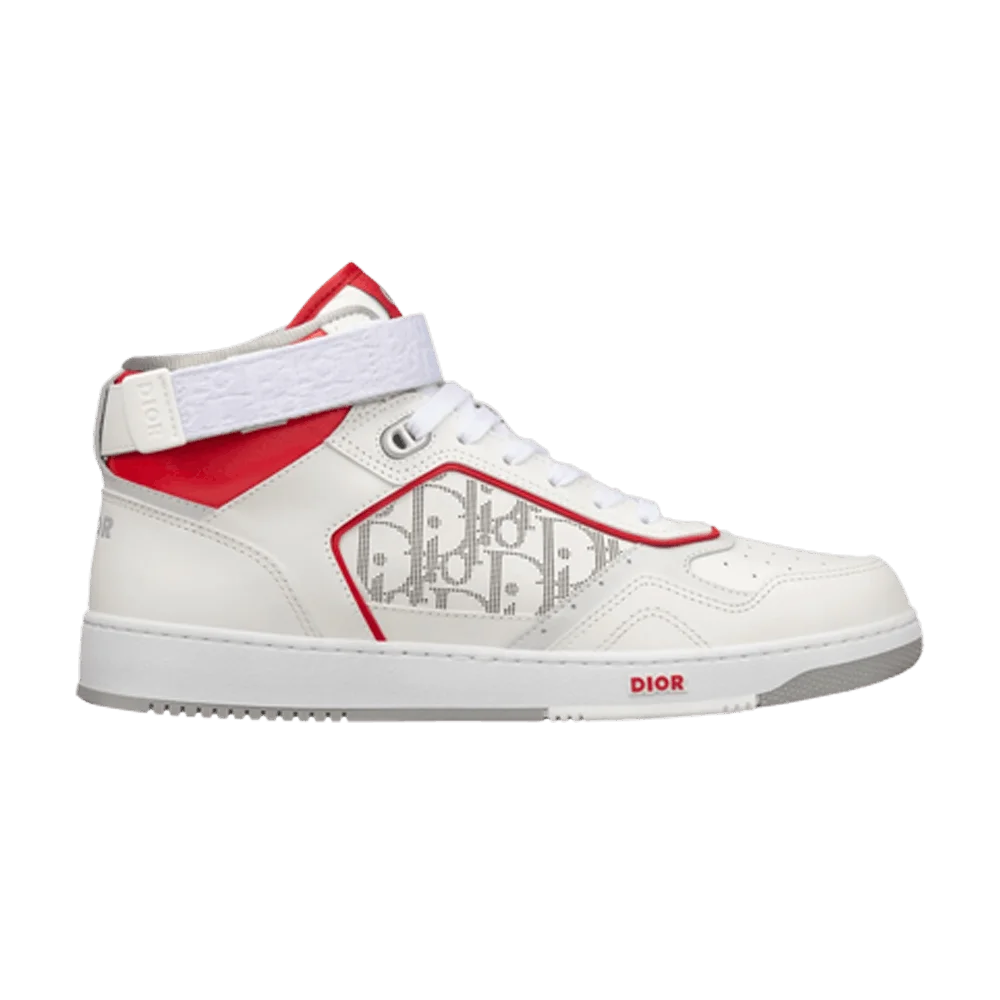 Krossovki-Dior-B27-High-Dior-Oblique-Galaxy-White-Red