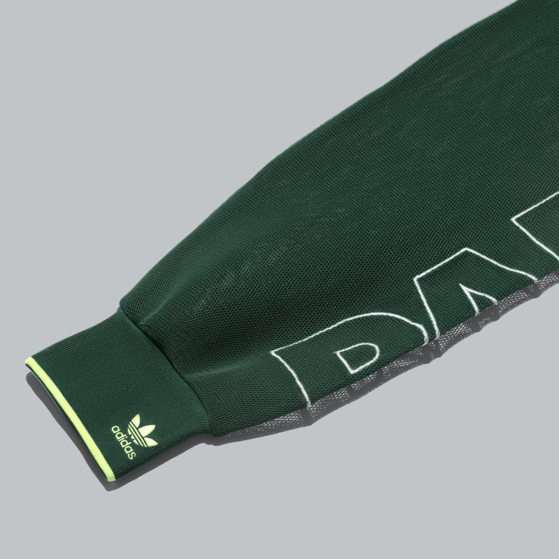 Боди adidas Ivy Park Mesh Sleeve Bodysuit Dark Green/Hi-Res Yellow