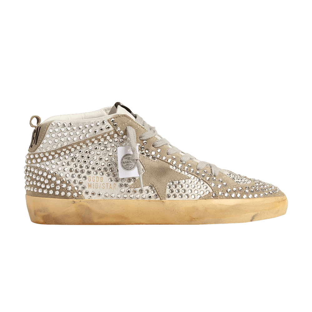 Кроссовки Swarovski x Golden Goose Wmns Mid Star LTD 'White Dove Grey'