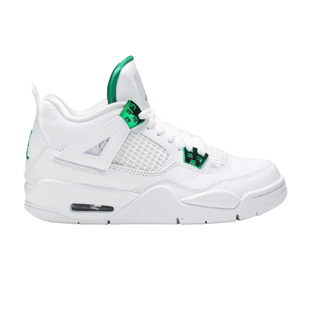 Krossovki-Air-Jordan-4-Retro-GS-Green-Metallic