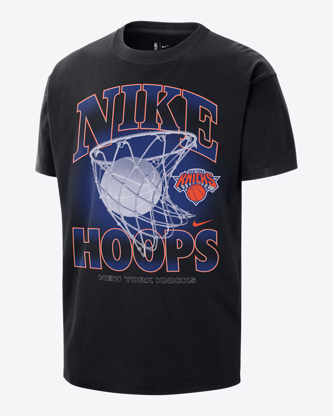 Мужская футболка Nike NBA Max90 New York Knicks Courtside T-Shirt Black