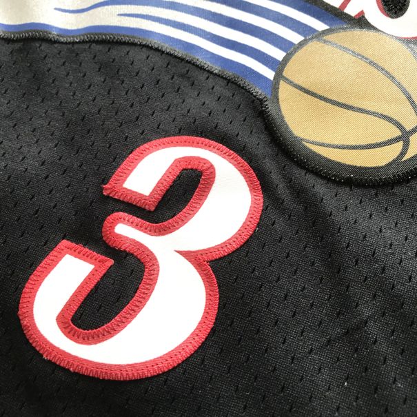 Баскетбольная майка 2000-01 Allen Iverson Phila 76ers #3 Youth Black Soul Swingman