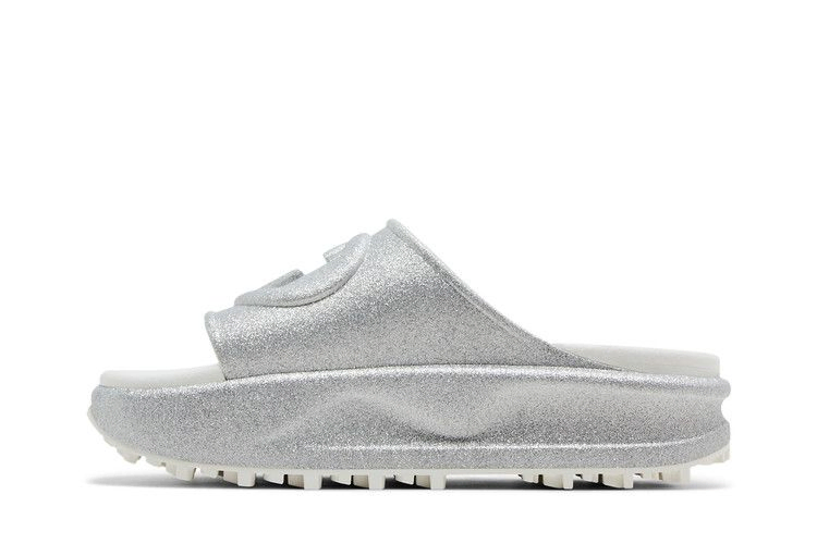 Сандалии Gucci Wmns Slide Sandal 'Interlocking G - Silver'