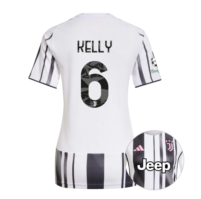 Женское футбольное джерси JUVENTUS home jersey 25/26 KELLY 6