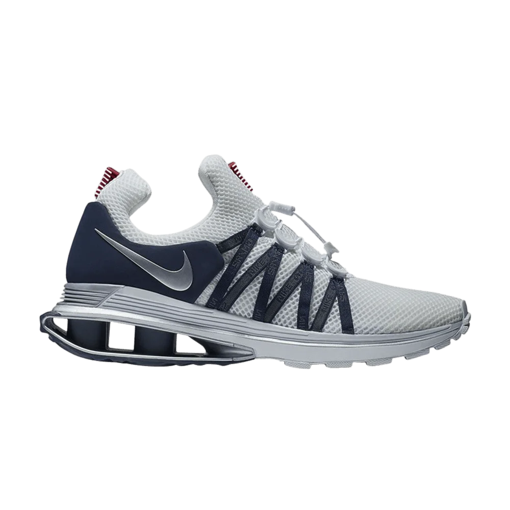 Krossovki-Nike-Shox-Gravity-White-Metallic-Silver