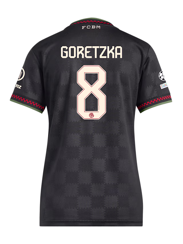 Женское футбольное джерси FC Bayern Munich Champions League Jersey 25-26 GORETZKA 8