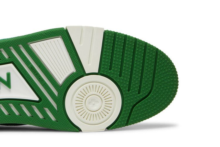Кроссовки Louis Vuitton Trainer 'Green Monogram Denim'