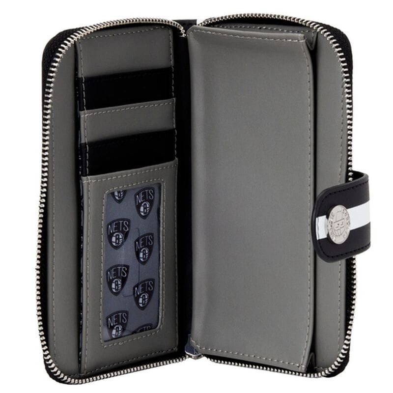 Кошелёк NBA Brooklyn Nets Logo Zip Around Wallet