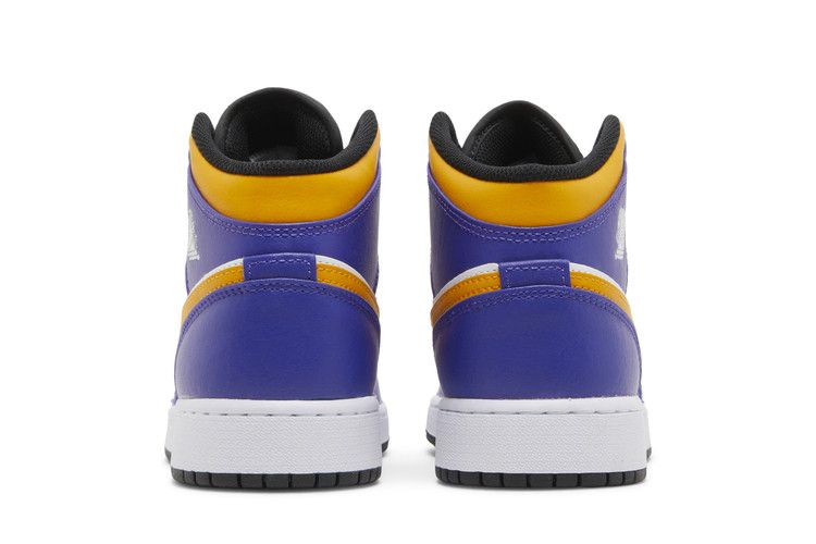 Кроссовки Air Jordan 1 Mid GS 'Lakers'