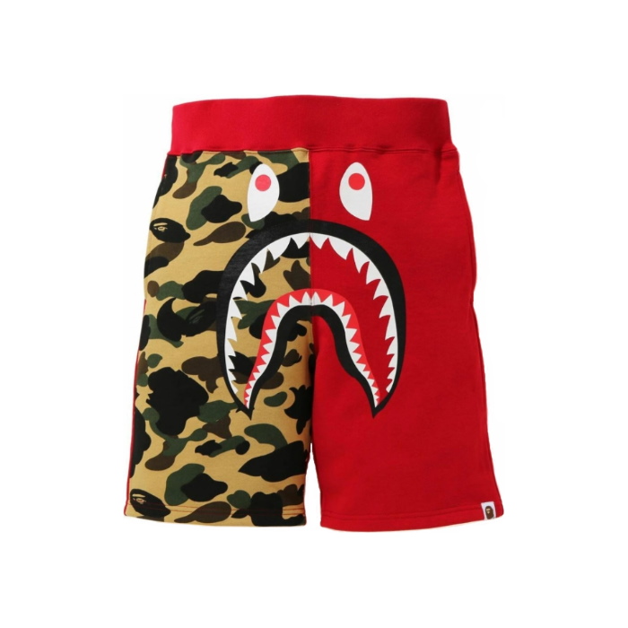 Спортивные шорты BAPE Shark Sweat Shorts (SS21) Red