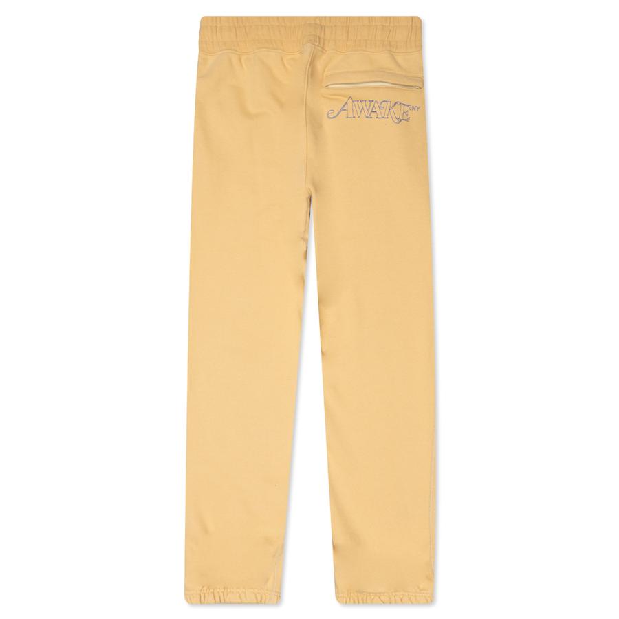 Спортивные штаны Awake Classic Outline Logo Paneled Embroidered Sweatpant Mustard