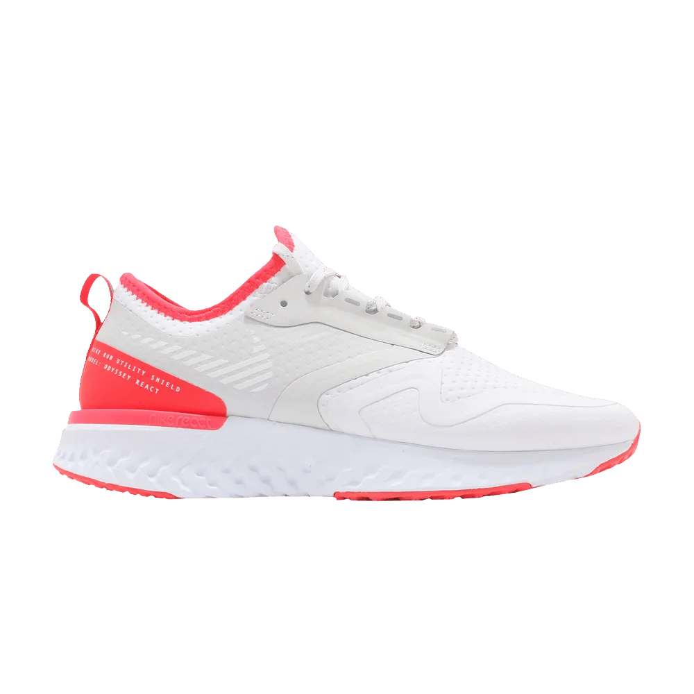 Krossovki-Nike-Wmns-Odyssey-React-2-Shield-White-Laser-Crimson