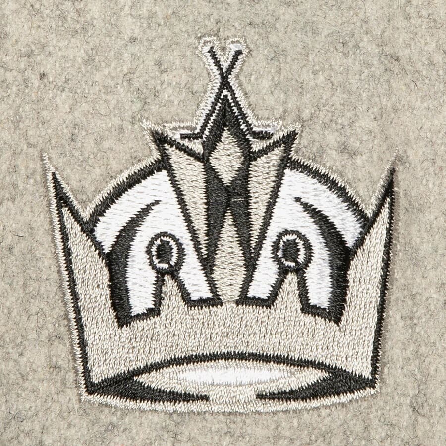 Бейсболка Mitchell & Ness Gray Los Angeles Kings Tailsweep 2.0 Melton Snapback Hat
