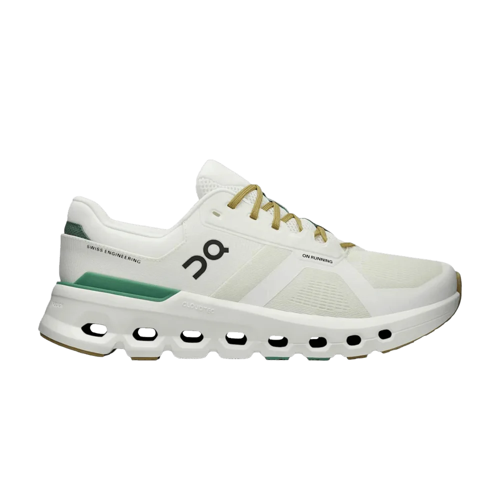 Krossovki-ON-Cloudrunner-2-White-Green