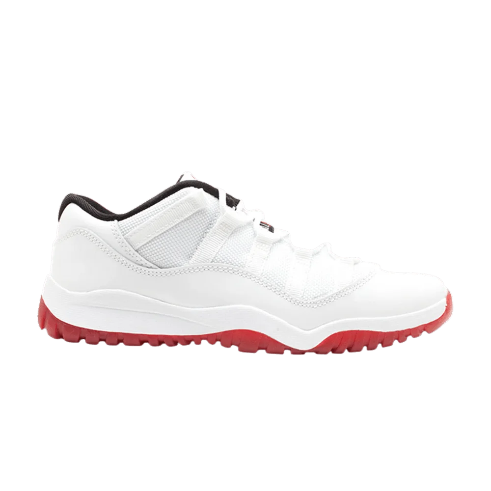 Krossovki-Air-Jordan-11-Retro-Low-PS-White-Varsity-Red