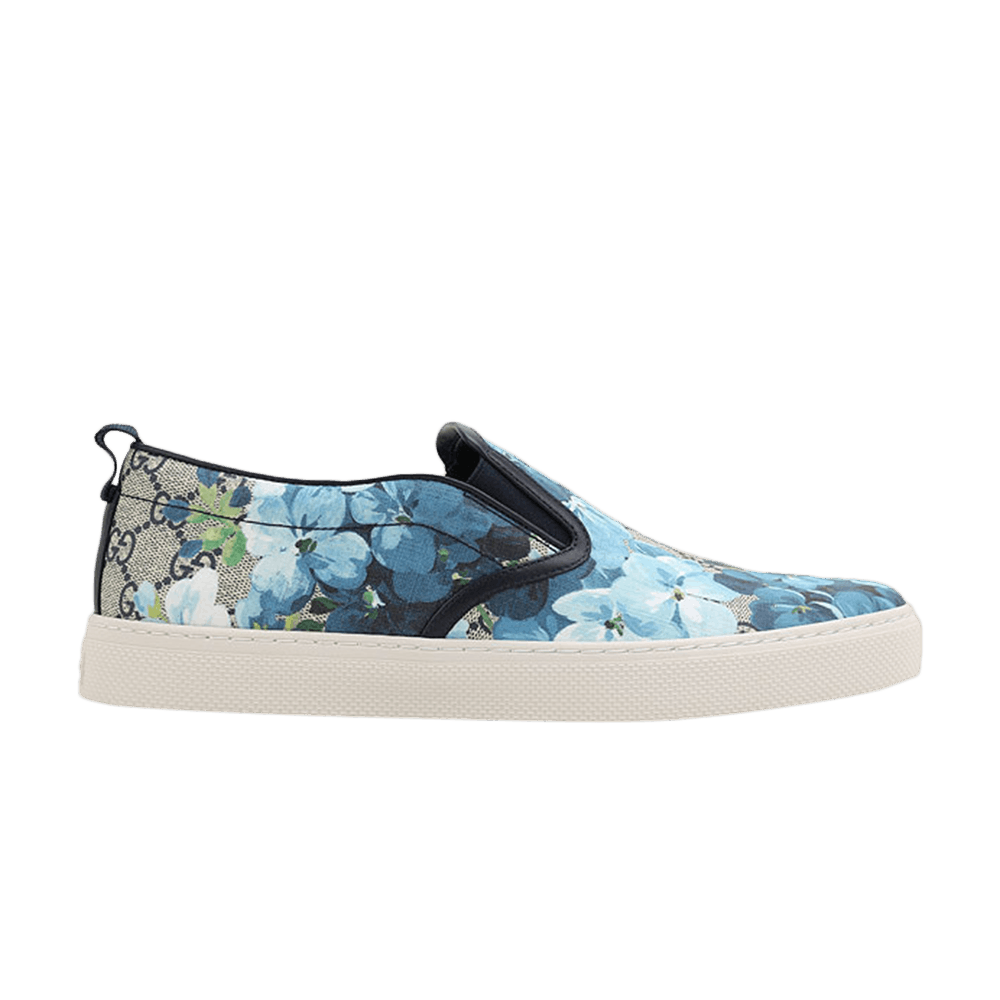 Кроссовки Gucci GG Supreme Canvas Slip-On 'Blue Floral'