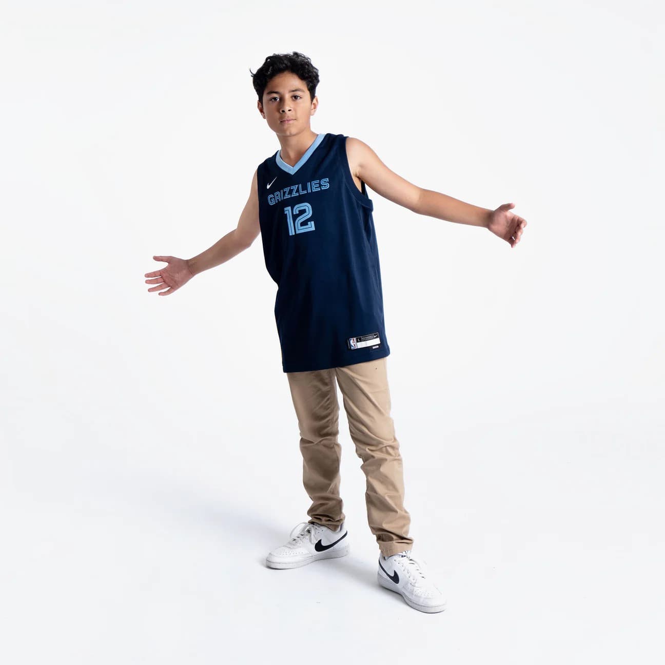 2022-23-Memphis-Grizzlies-Ja-Morant-12-Youth-Swingman-Icon-Edition-Navy-Jersey-3