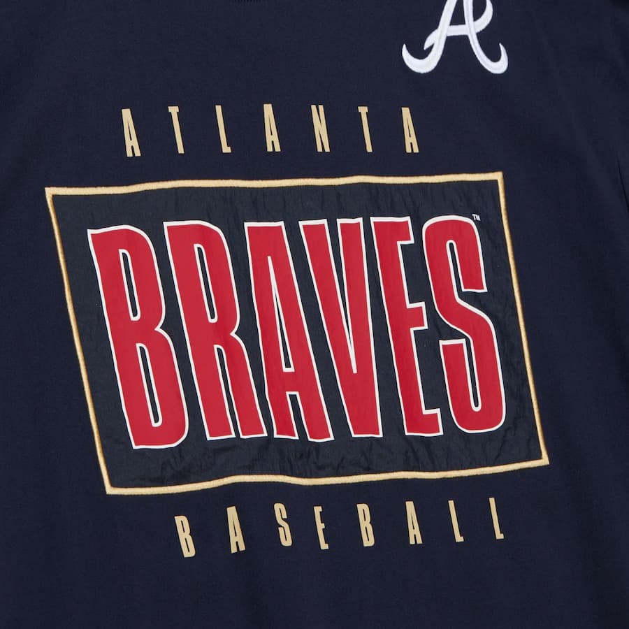 Футболка Mitchell & Ness Navy Atlanta Braves Team OG 2.0 Premium T-Shirt
