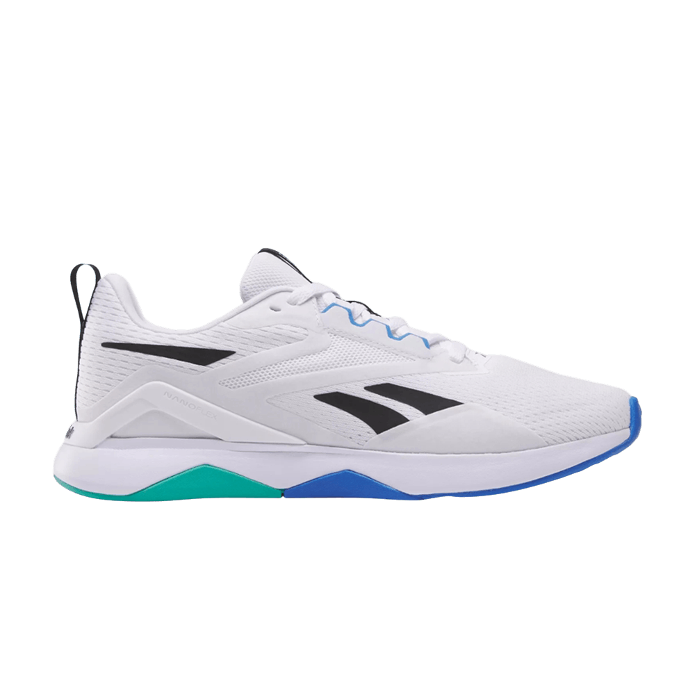 Кроссовки Reebok Nanoflex TR 2.0 'White Black Unleashed Green'