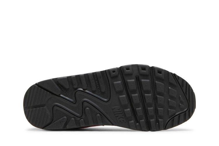 Кроссовки Nike Air Max 90 FP GS 'Black Laser Crimson'