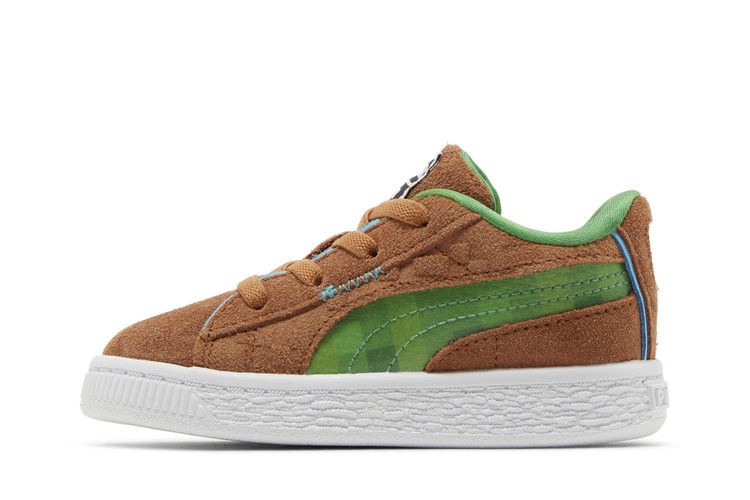 Кроссовки Minecraft x Puma Suede Infant 'Grass Block'
