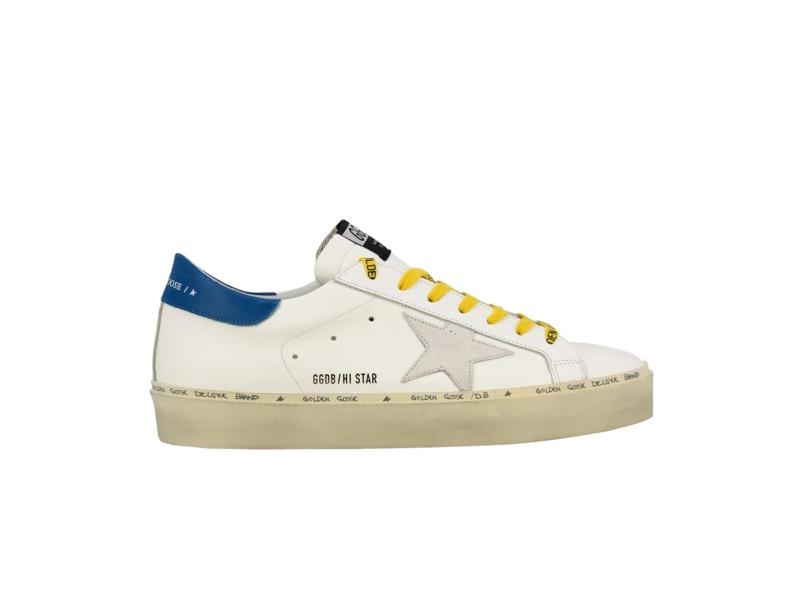 Кроссовки Golden Goose Hi Star White Blue Yellow