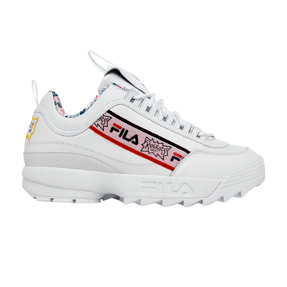 Krossovki-Rugrats-x-Fila-Disruptor-2-White