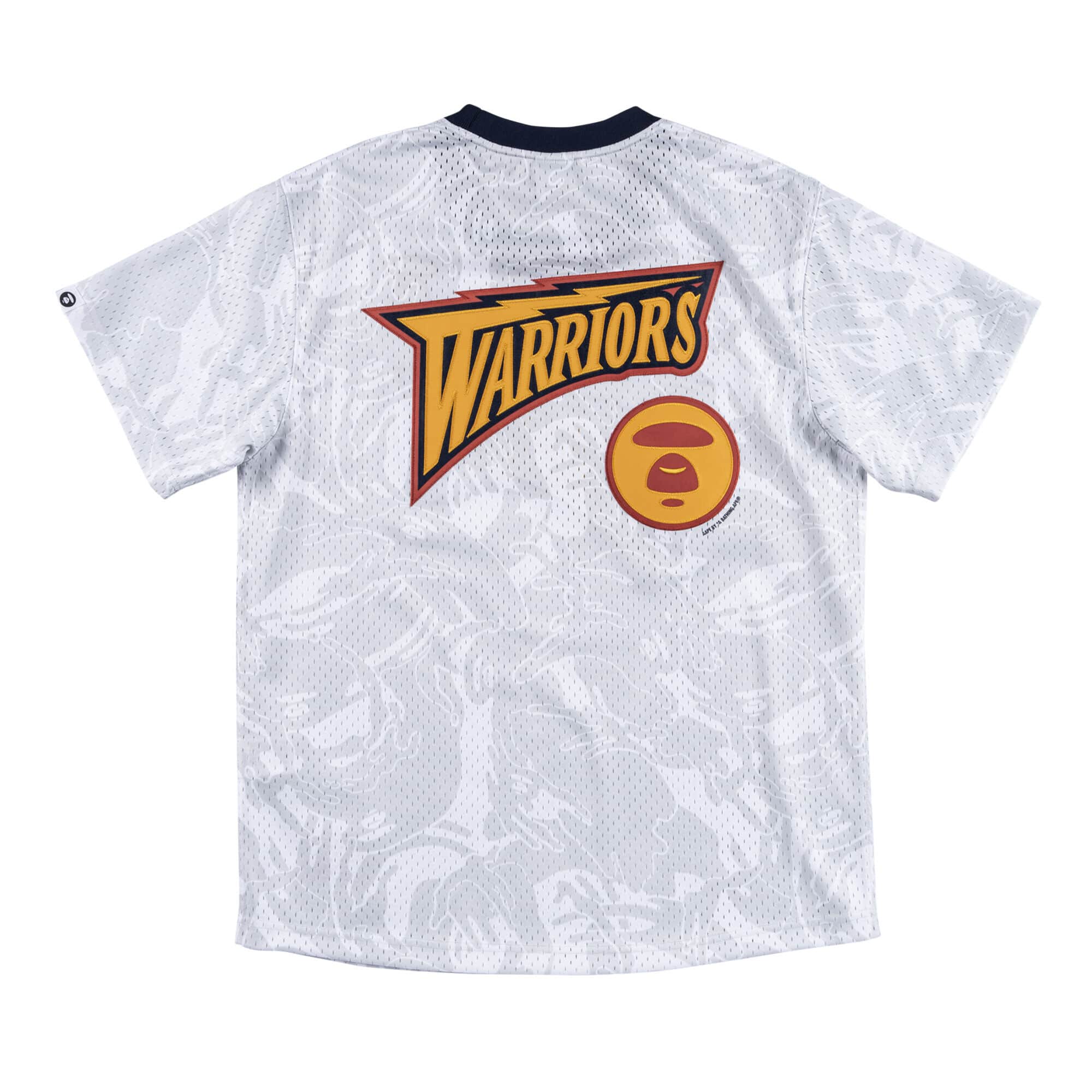 Футболка Aape x Mitchell & Ness Golden State Warriors BP Jersey White